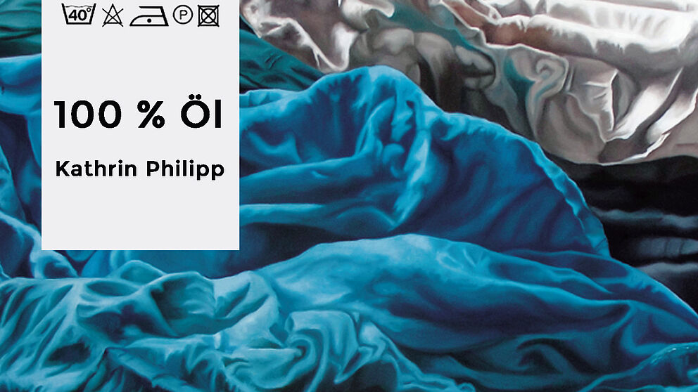 Abbildung: „blaues Bettlaken“, 2012, Kathrin Philipp (Ausschnitt)