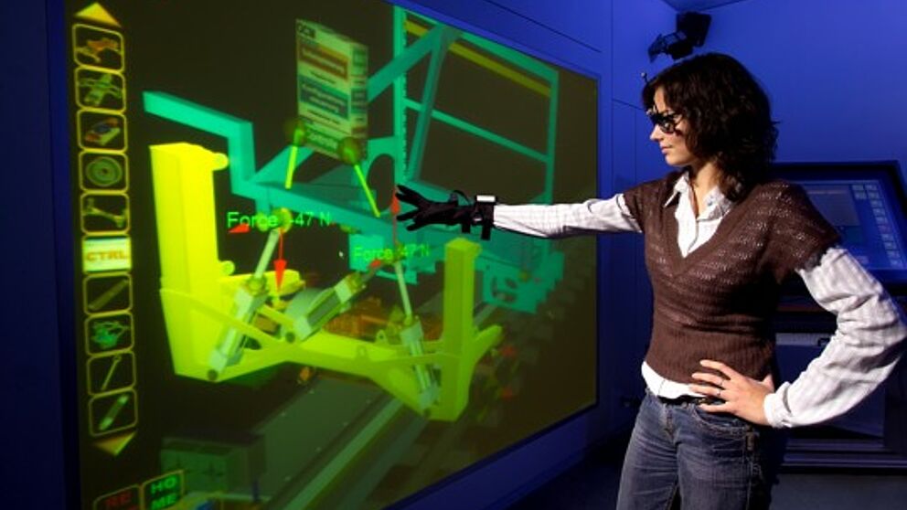 Foto (HNI): Studierende lernen die neuesten Design-Werkzeuge kennen - Virtual Reality