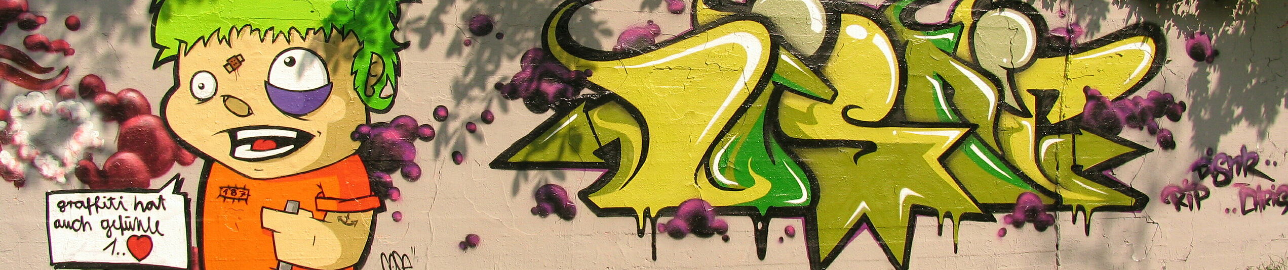 Graffiti "graffiti hat auch gefühle"