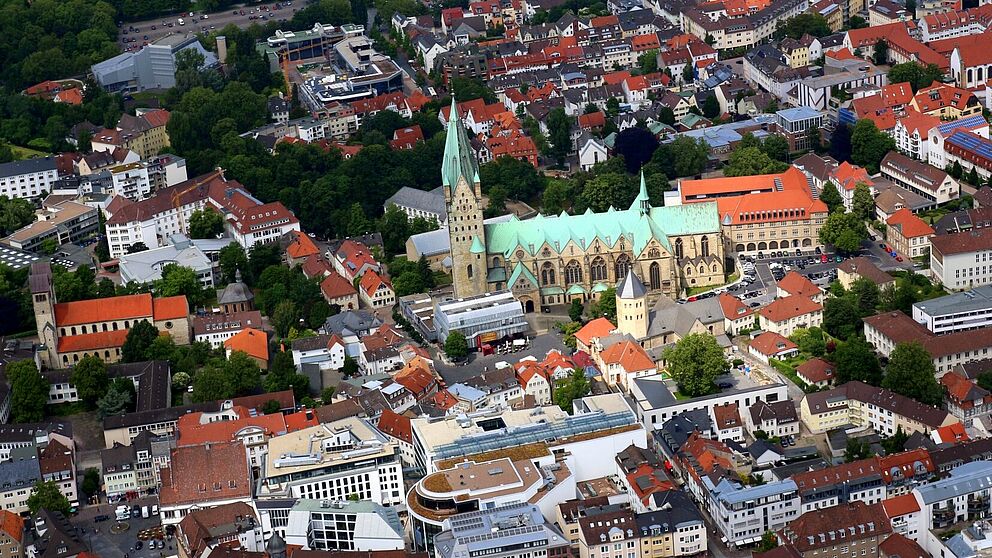 Paderborn von oben. 