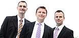 Foto (privat): Blicken optimistisch in die Zukunft – die Unternehmensgründer der TAKTIQ GmbH & Co. KG (v. l.): Dr. Simon Altemeier, Dr. Viktor Dück und Dr. Christoph Danne.