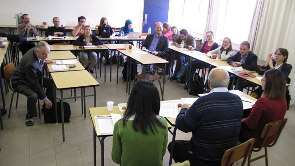Abbildung: Workshop bei der libanesisch-deutschen Begegnung im Libanon im März 2013