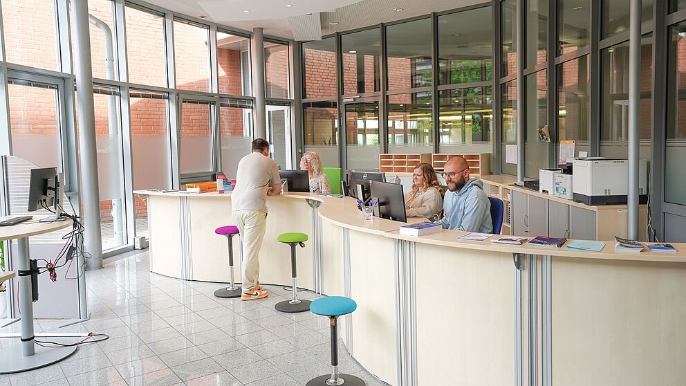 Innenansicht des Service Centers.