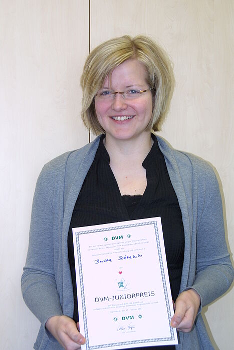 Foto (Universität Paderborn): Dipl.-Ing. Britta Schramm erhielt den DVM-Juniorpreis.