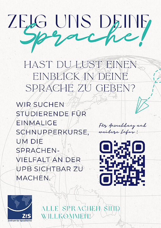 Werbeflyer : Informationen, die dem Text auf der Seite entsprechen