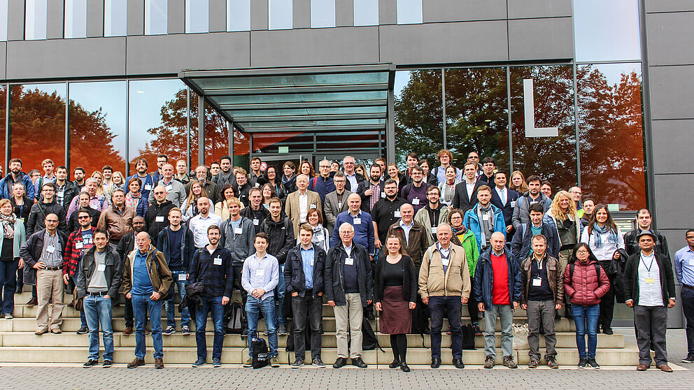 Foto (Universität Paderborn, Johannes Pauly): Die Teilnehmer der „18. French-German-Italian Conference on Optimization“ an der Universität Paderborn.