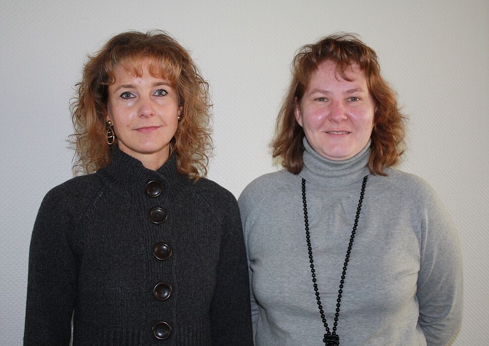 Foto (Frauke Döll): Silke Tuschen (links), Gleichstellungsbeauftragte ZV, und ihre Stellvertreterin Annette-Karoline Spork