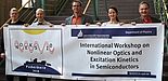 Foto (Universität Paderborn, CeOPP): Das Organisationsteam der NOEKS 10 (v. l.): Dr. Jens Förstner, Dr. Matthias Reichelt, Prof. Dr. Torsten Meier, Simone Lange und Prof. Dr. Artur Zrenner.
