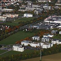 Luftbild Technologiepark der Universität Paderborn, 15. Oktober 2009, (Ansicht von Südwest)