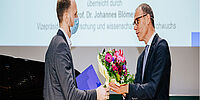 Preisverleihung Dissertationspreis 2021 (Foto: Universität Paderborn, Besim Mazhiqi)