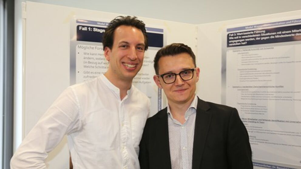 Foto (R. Schwarz): Dr. Bernd Gössling mit Inlogy-Gründer Viktor Schwenke.