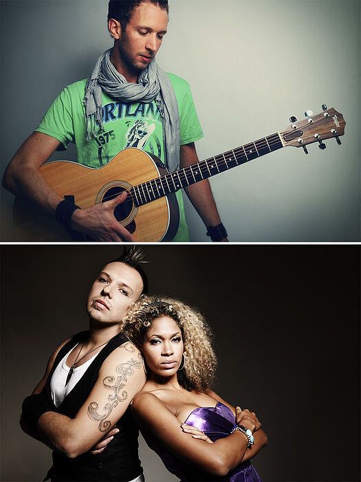 Fotos: David Beisel und das Duo Stereopuls