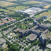 Luftbild Campus und Sport-Campus der Universität Paderborn, 14. Juli 2006, (Ansicht von Nordost)