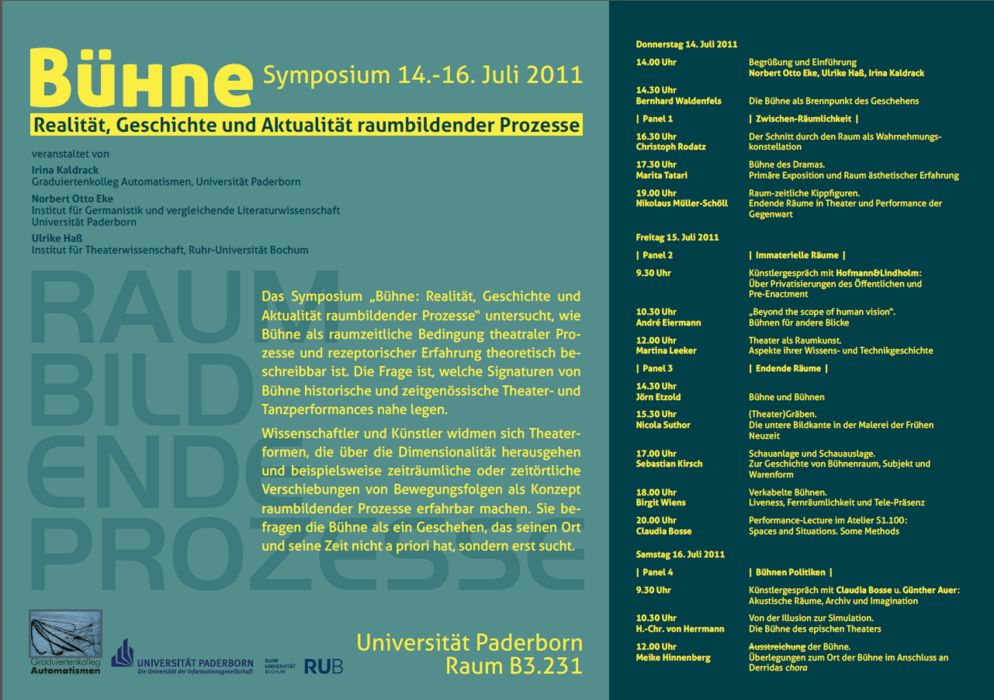 Abbildung: Plakat zum Symposium