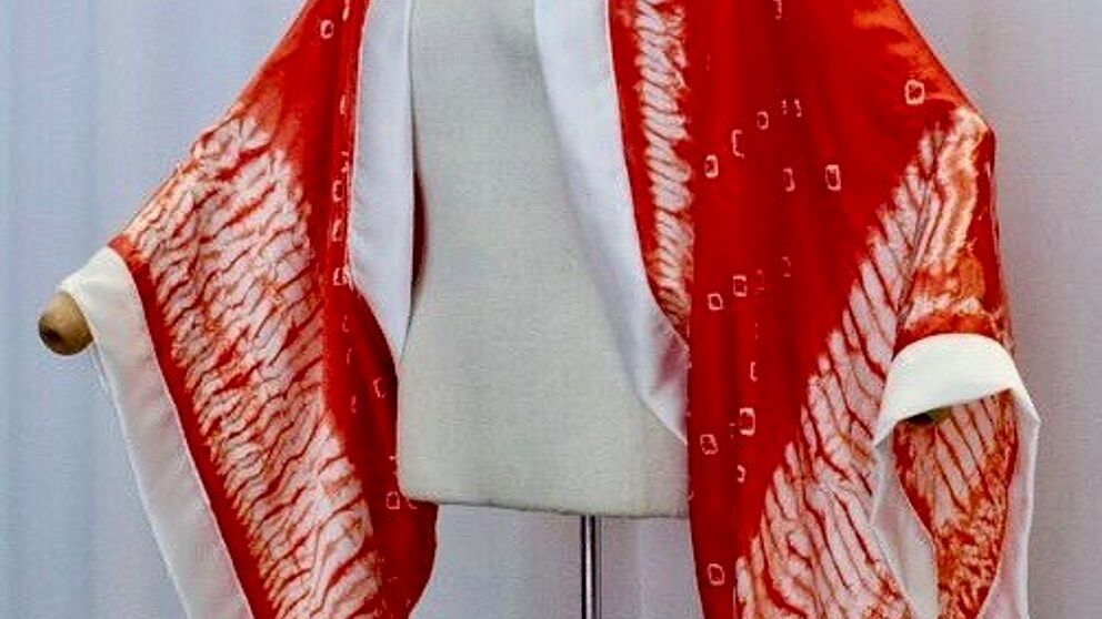 Abbildung: Alida Döring: Shibori Seidenkimono, 2018.