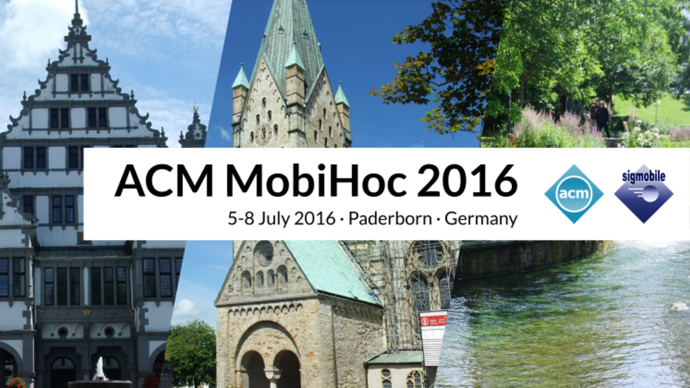 Die internationale Top-Konferenz ACM MobiHoc 2016 findet vom 5. bis 8. Juli 2016 in Paderborn statt.