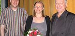 Abbildung: Die neue Prodekanin Mathematik, Prof. Dr. Andrea Walther, Dekan Prof. Dr. Jürgen Klüners (li.) und Geschäftsführer Dr. Michael Laska.
