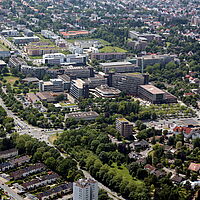 Luftbild Campus der Universität Paderborn, 15. Juni 2013 (Ansicht von Osten)