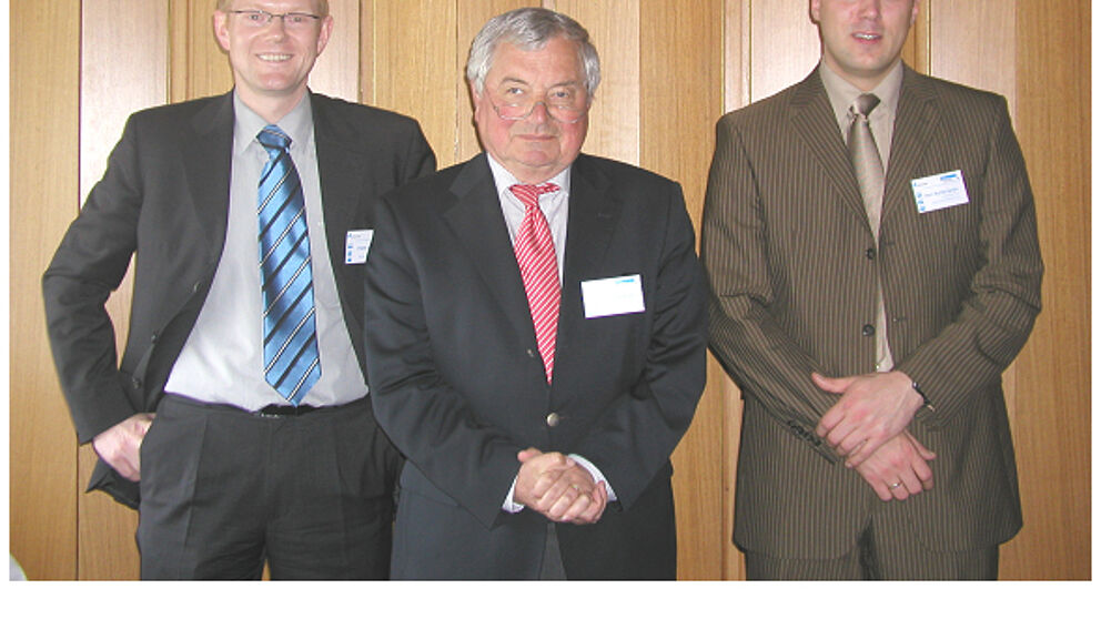Foto (v. li.): Dirk Heinrich, Prof. Dr. Helmut Potente, Michael Kurte-Jardin