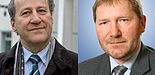 Fotos (v. l.): Prof. Dr. Dr. h. c. Peter Deuflhard und Prof. Dr. Michael Dellnitz.