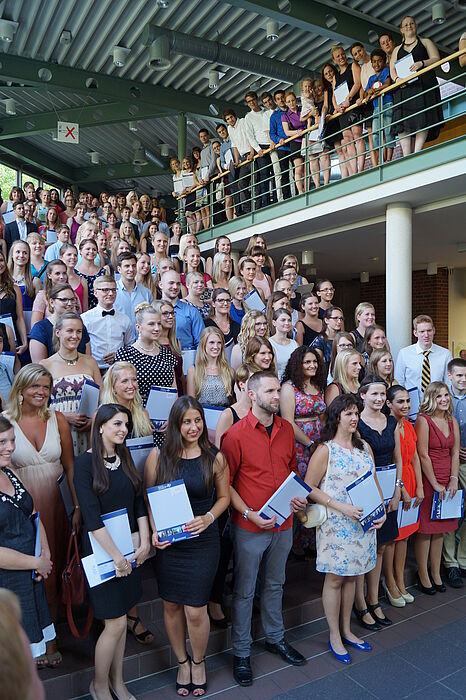 Foto (Maren Büttgen, PLAZ): Et voilà: Das Treppenfoto.