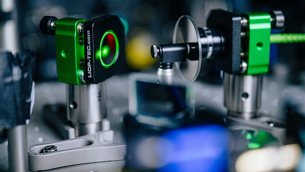 Versuchsaufbau Quantenforschung 