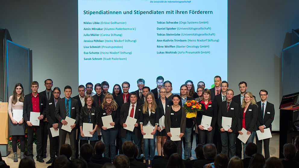 Foto (Stiftung Studienfonds OWL, Martin Brockhoff): Stipendiaten-Förderer-Treffen 2013