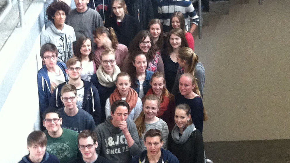 Foto (Universität Paderborn, Pleger): Teilnehmer des 8. Schülerworkshops „Computertomographie und Mathematik“.