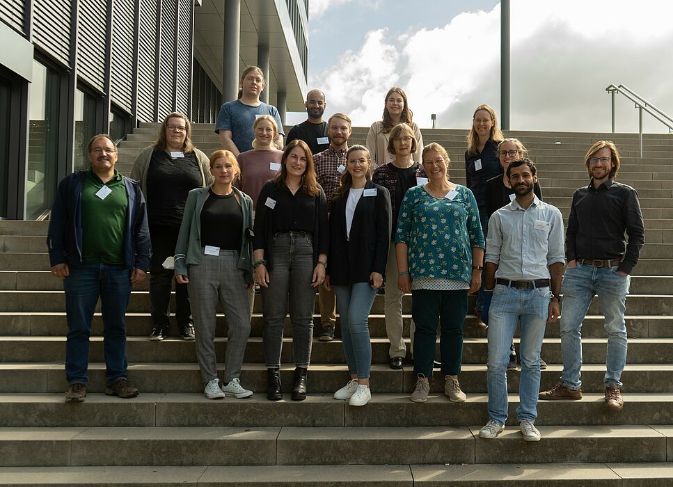 Die erste Klausurtagung des Projekts DigiSelF mit der Projektleitung Prof. Dr. Tobias Jenert (rechts). 
