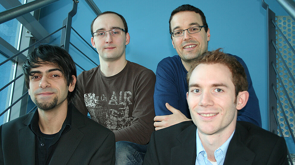 Foto (Universität Paderborn): Carlos Andre Galvao, Alexander Wilhelm, Prof. Dr. Dennis Kundisch, Sebastian Ringel (v. l.).