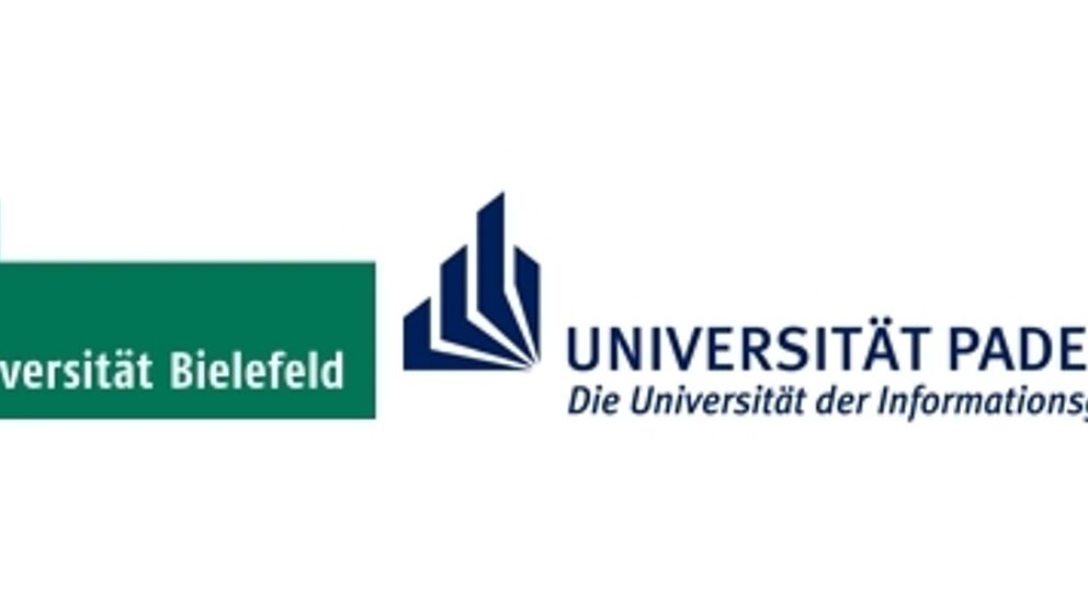 Abbildung: Logos der Universitäten Bielefeld und Paderborn
