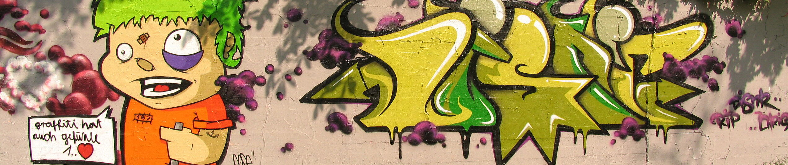 Graffiti "graffiti hat auch gefühle"