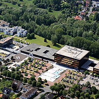 Luftbild Zukunftsmeile der Universität Paderborn, 22. Mai 2012 (Ansicht von Norden)