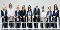 Die Ansprechpartner*innen des Forschungsreferats an der Uni Paderborn  Foto: Universität Paderborn, Adelheid Rutenburges