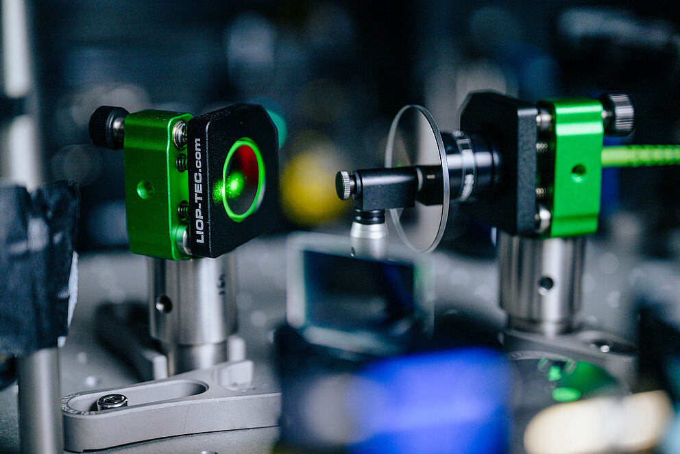 Versuchsaufbau Quantenforschung 