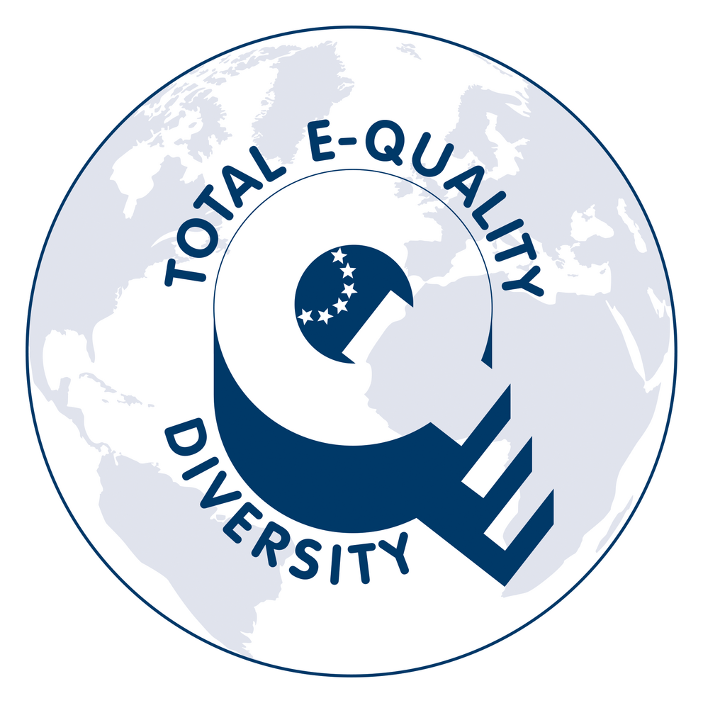 Logo of the "TOTAL E-QUALITY" initiative