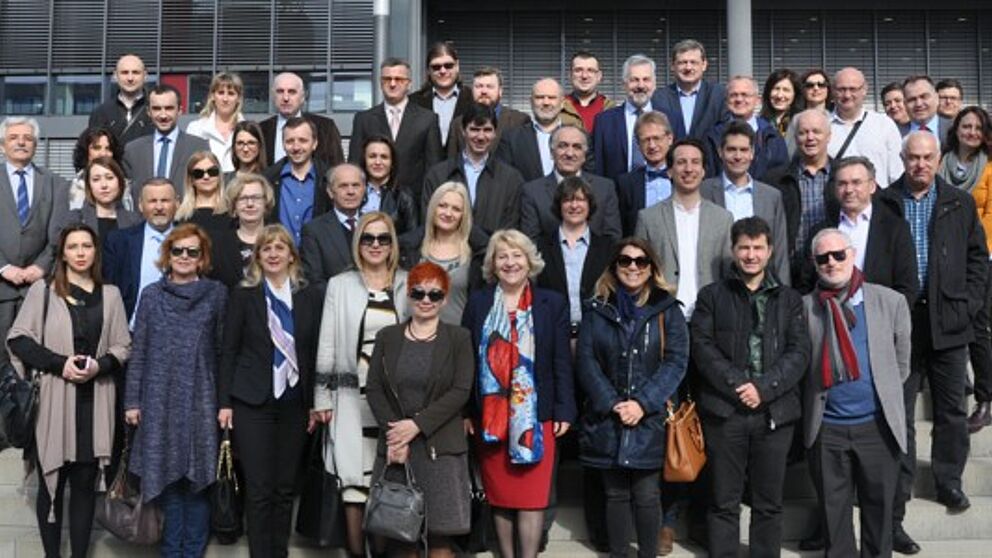 Foto (Universität Paderborn): Das Abschlusstreffen des EU-Tempus-Projekts Bosnia and Herzegovina Qualifications Framework for Higher Education (BHQFHE).