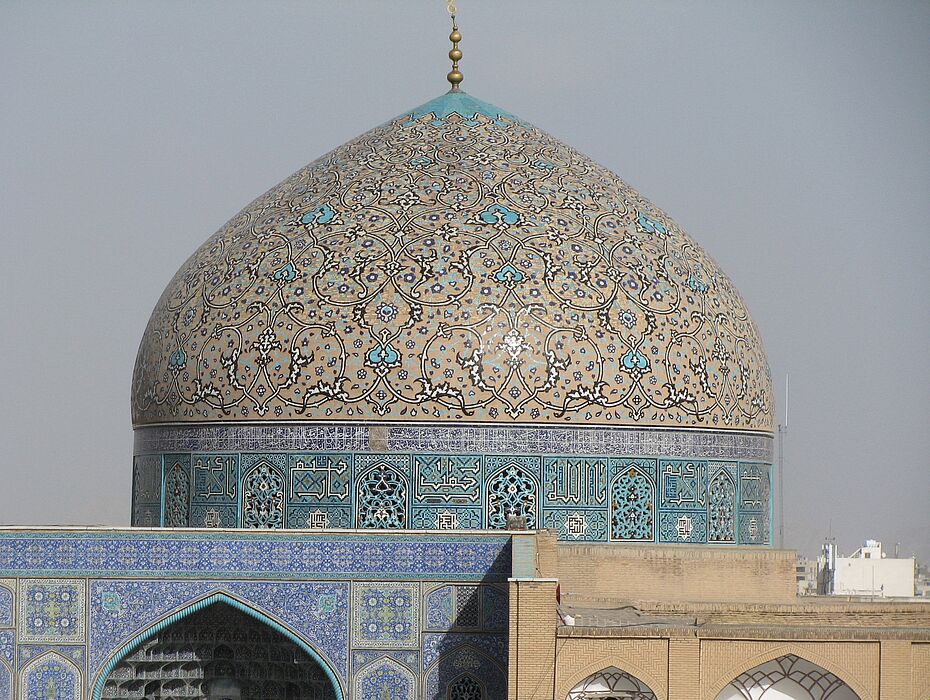 Foto (Ann-Christin Baumann): Kuppel der Scheich-Lotfollāh-Moschee in Isfahan