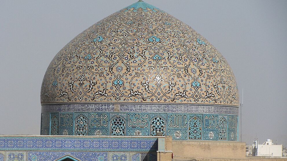 Foto (Ann-Christin Baumann): Kuppel der Scheich-Lotfollāh-Moschee in Isfahan