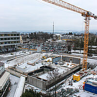 Universität Paderborn Baustelle Gebäude I 9. Januar 2017