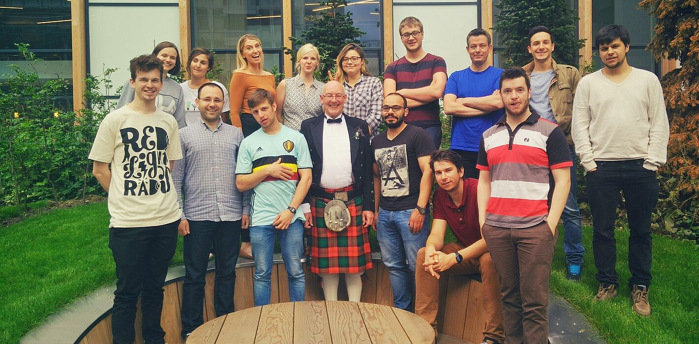 Foto (Universität Paderborn): In Glasgow bot sich den Studierenden vom 20. bis 24. Juni 2016 die Möglichkeit, ihr Softwareprodukt zu finalisieren und dem Kunden „UWS Business Solutions“ zu präsentieren. Neben wichtigen Einblicken in ein Praxisproje