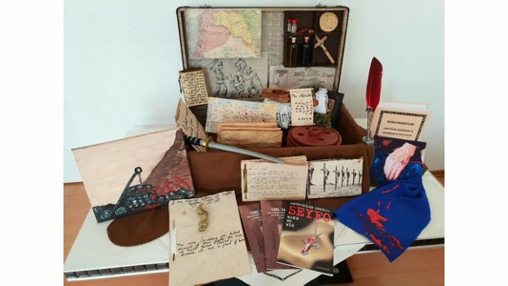 Museumskoffer zum Thema „Der Genozid an den Aramäern, Assyrern und Armeniern“ von Gabriela Yousef, Foto: © Gabriela Yousef, 2018
