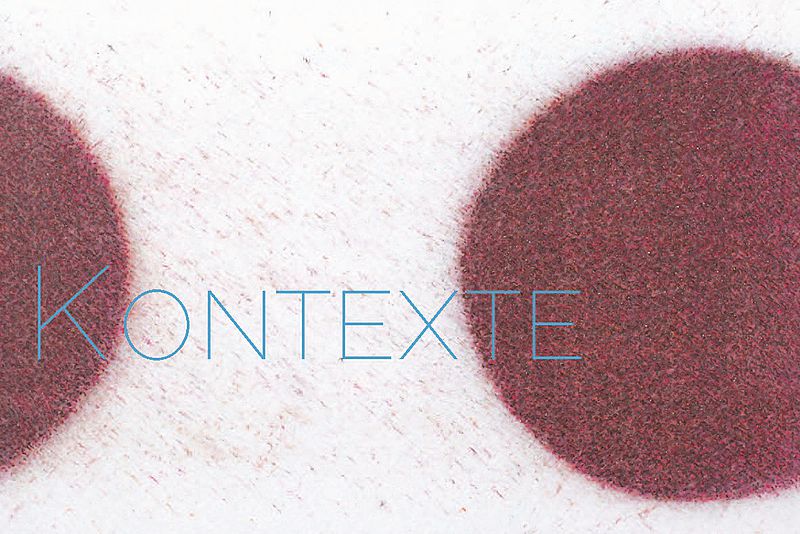 Abbildung: Hans Huwer, k-k, Schnittlinien und Kreide auf Karton, 90 x 90 cm (Ausschnitt)