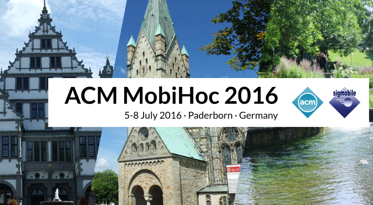 Die internationale Top-Konferenz ACM MobiHoc 2016 findet vom 5. bis 8. Juli 2016 in Paderborn statt.