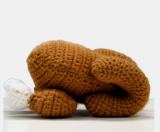 Foto: Brathähnchen, gehäkelt, Sarah Schmidt