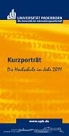 Abbildung: Broschüre „Kurzporträt – Die Hochschule im Jahr 2011“