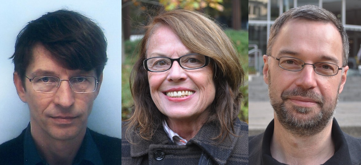 Fotos: Prof. Dr. Hartmut Winkler, Prof. Dr. Hannelore Bublitz und Prof. Dr. Norbert Otto Eke (v. l. n. r.)