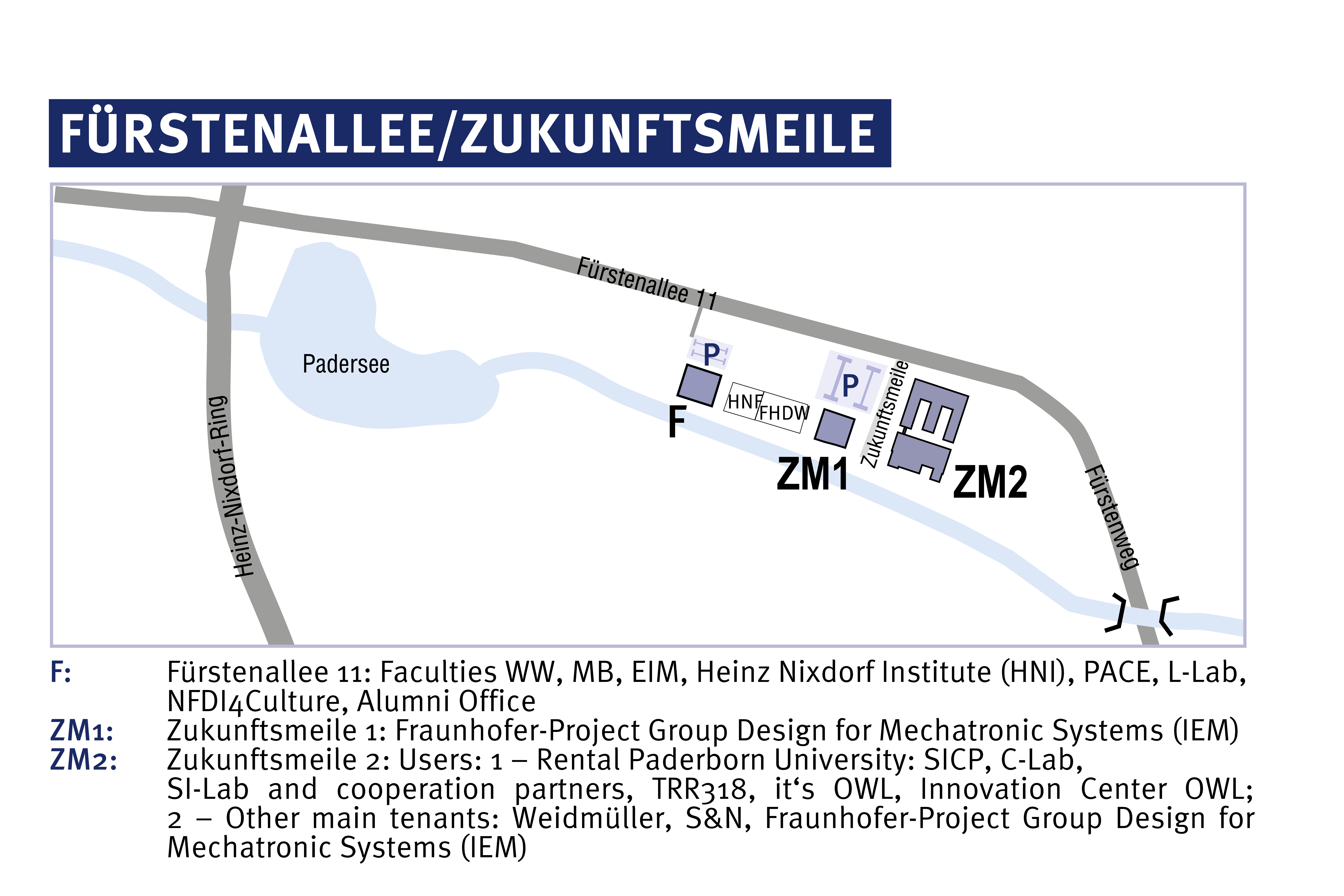 Guide Fürstenallee Zukunftsmeile (Status: May 2022), link to large image