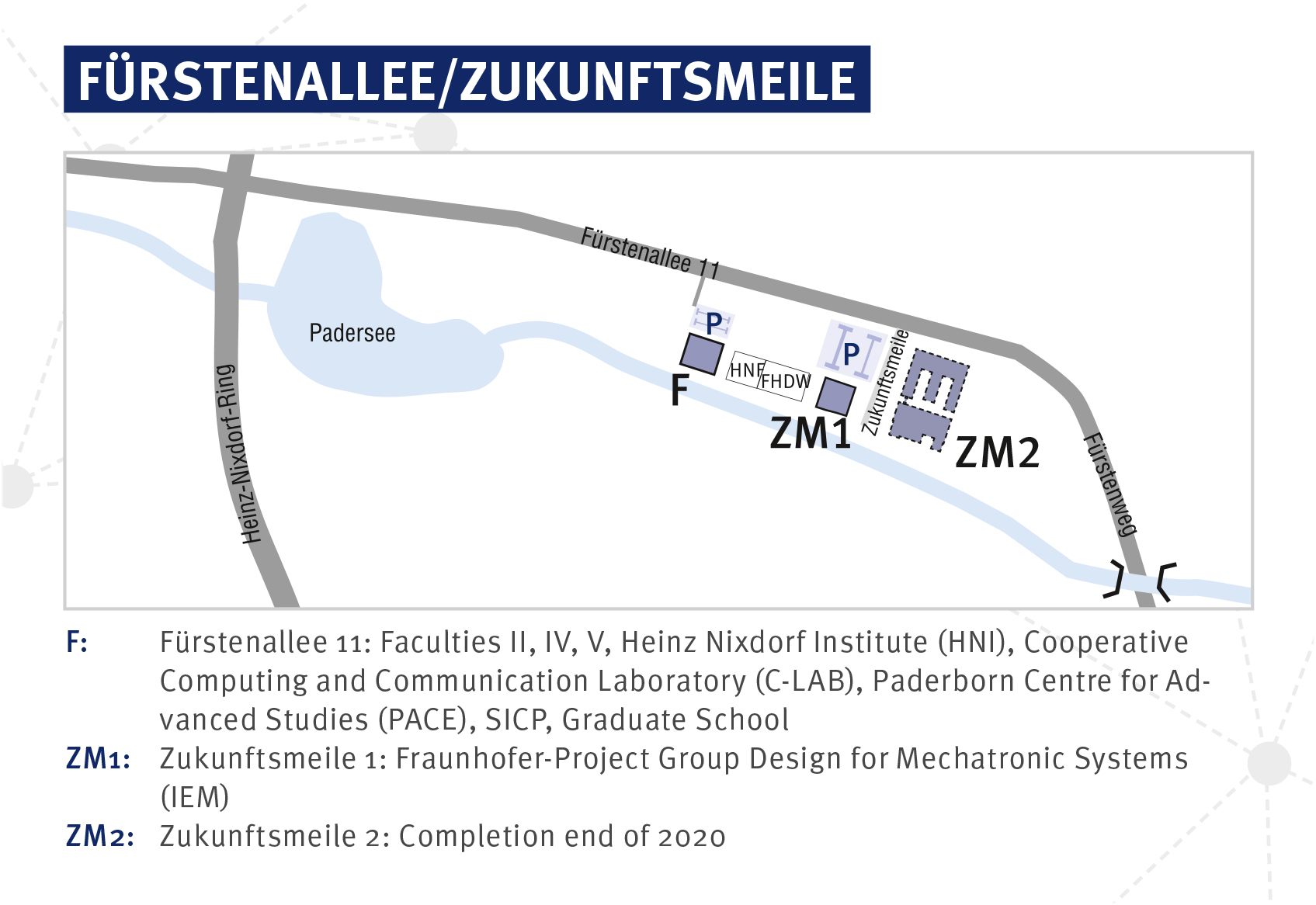 Universität Paderborn - How to get here / campus map Universität Paderborn - How to get here / campus map