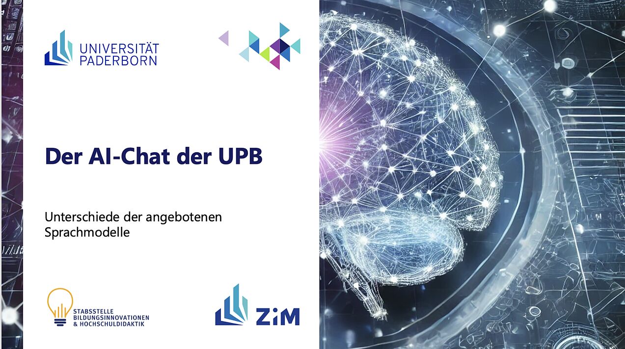 Der AI-Chat der UPB - Unterschiede der angebotenen Sprachmodelle
